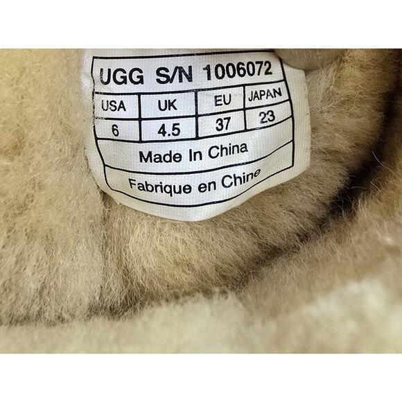 UGG Classic Short Rosette Animal Print Leopard SIZE 6 brown boots 1006072 - Picture 9 of 9